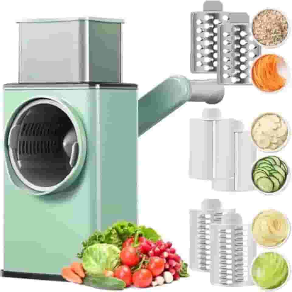 Fatiador De Repolho Cortador e Ralador de Legumes Multifuncional Manual Manivela de Alimentos Verduras Frutas