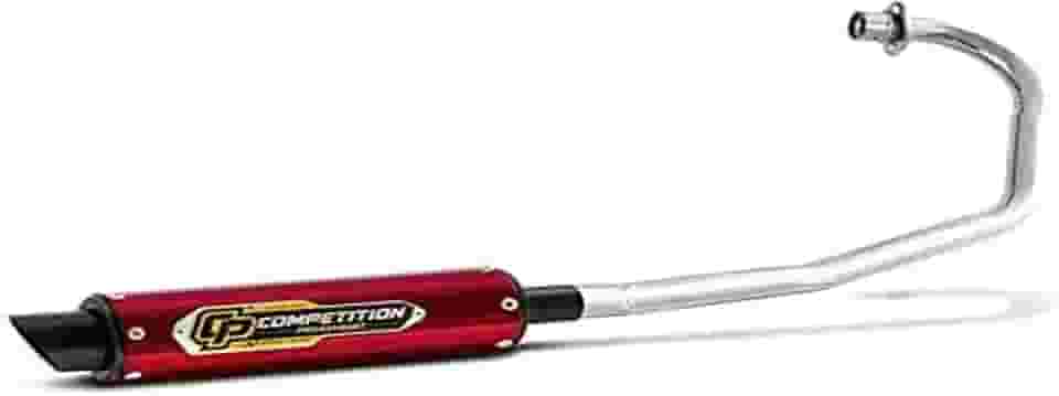 ESCAPAMENTO PRO TORK COMPETITION [CURVA CROMADA] TITAN 150 / FAN 125/150 2009/13 VERMELHO