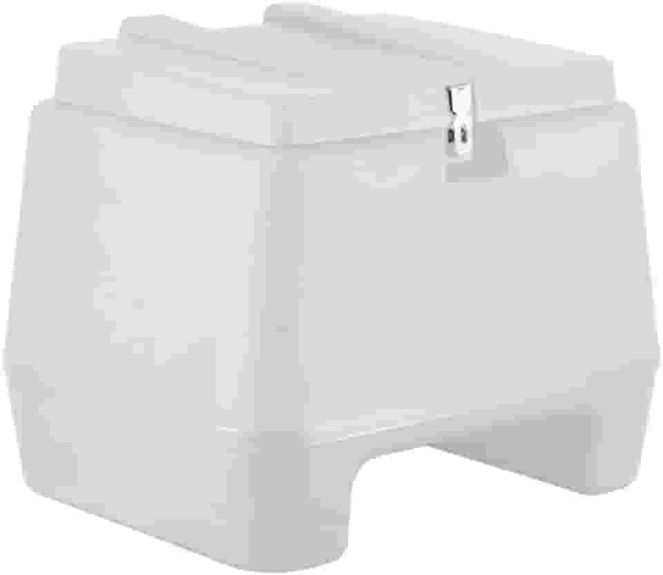 Cromo Forte Baú Plástico 80Lts - Injetado Branco