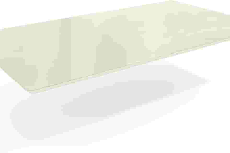 Tampo de Mesa de Jantar Com Vidro 160x90 Off Withe