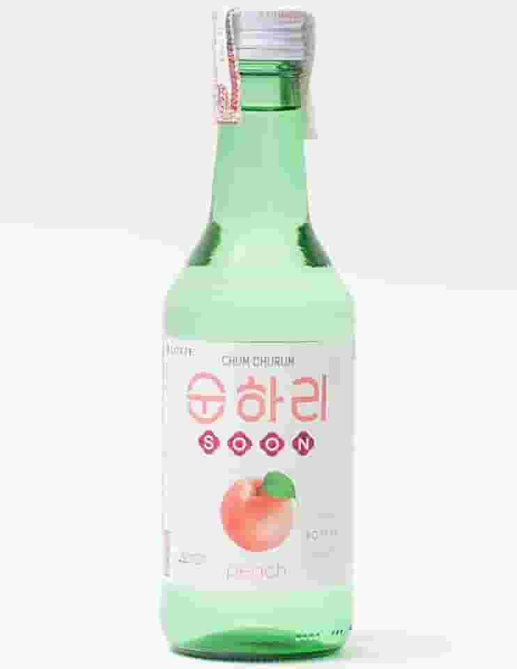Soju Bebida Alcoólica Coreana Sabor Pêssego 360ml