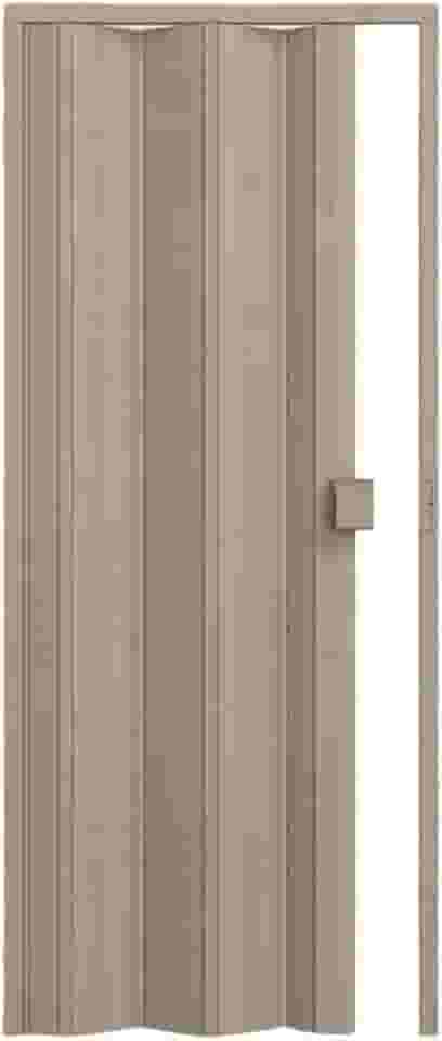 Porta de PVC Sanfonada 210x60cm Permatti Bege Marmorizado