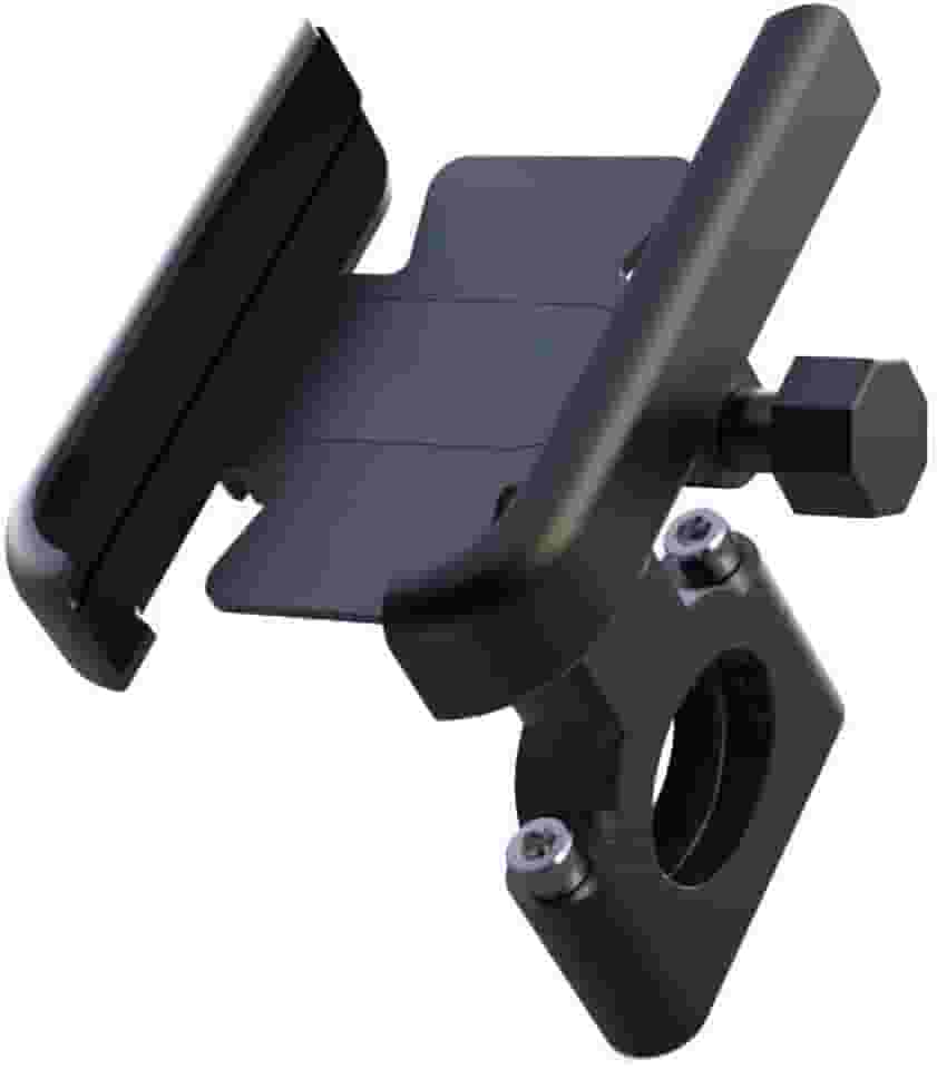 Suporte para Celular Moto e Suporte para Celular Bike GPS Aluminio Motoboy Anti Queda Acessórios para Moto(1 peça preto)