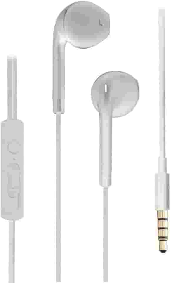 Fone de Ouvido com Fio Premium P2, Earbud Intra-Auricular, Microfone Integrado, 3ª Geração, Branco – Compatível com Smartphones, Tablets, Notebooks, PCs e Consoles.