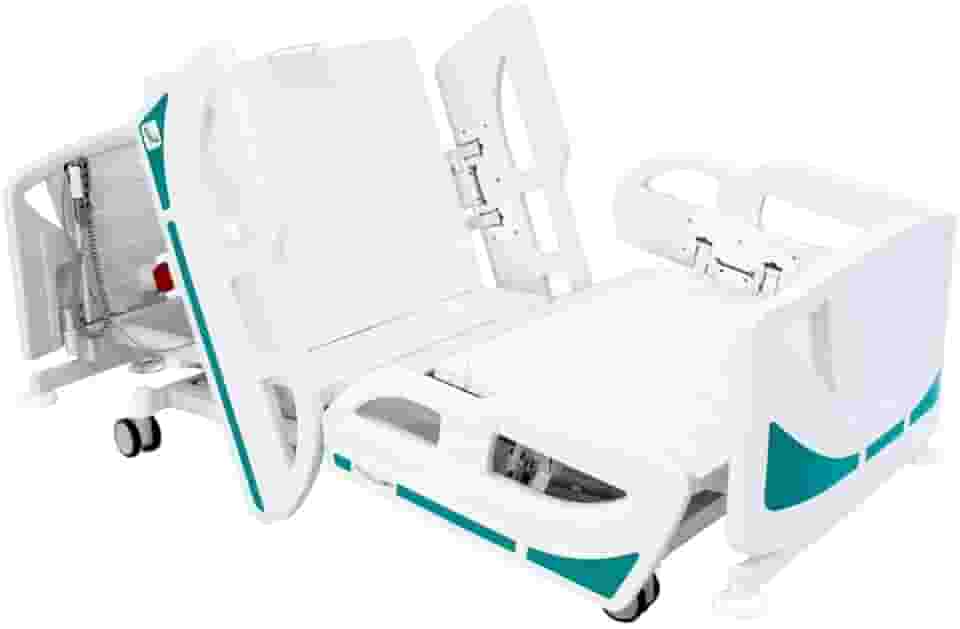 Cama Hospitalar Motorizada 1040.T Luxo 8 Movimentos Com Elevação de Leito e Posição Poltrona Segurança e Conforto Para Idosos