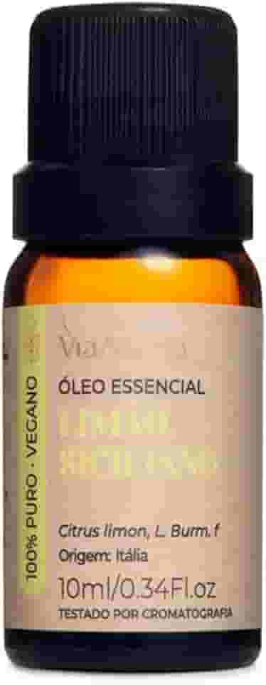 Via Aroma Óleo Essencial Para Aromatizador 100% Natural 10Ml Limão Siciliano