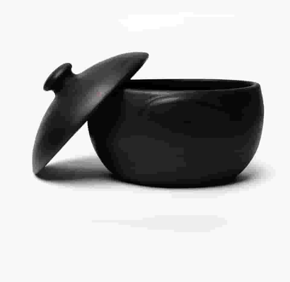 Jogo de 3 Panelas de Barro Capixaba N°1 Com Tampas + Suportes de Ferro e 1 Cumbuca 400ml -panela de barro Curadas Prontas Para Uso