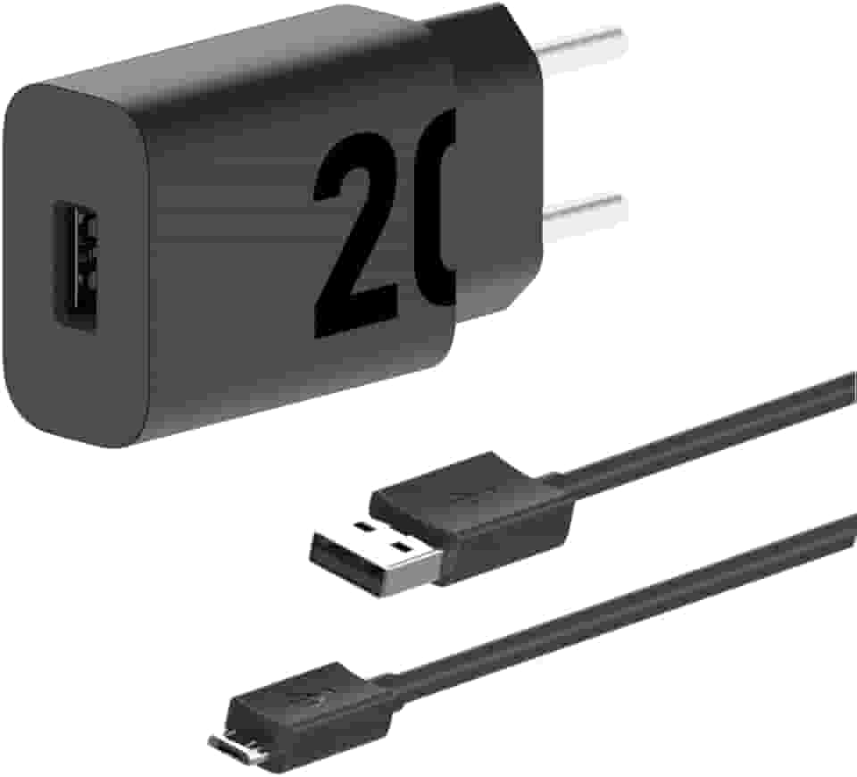 Motorola, Carregador Turbo Power 20W, Cabo 1 Metro, Porta USB-A, Cabo Micro-USB