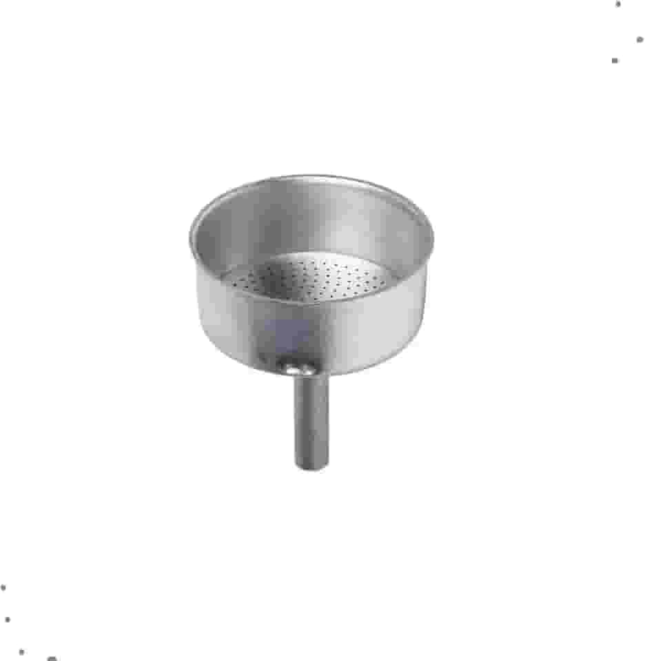 Funil de Reposição para Cafeteira Italiana Moka – Alumínio Durável – Vários Tamanhos (6 Xicaras)