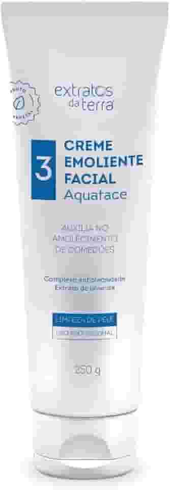 Aquaface Creme Emoliente Facial 250 g – Extratos da Terra – Amolece Comedões, Ação Antisséptica-Descongestionante, Não Comedogênico, Uso Profissional