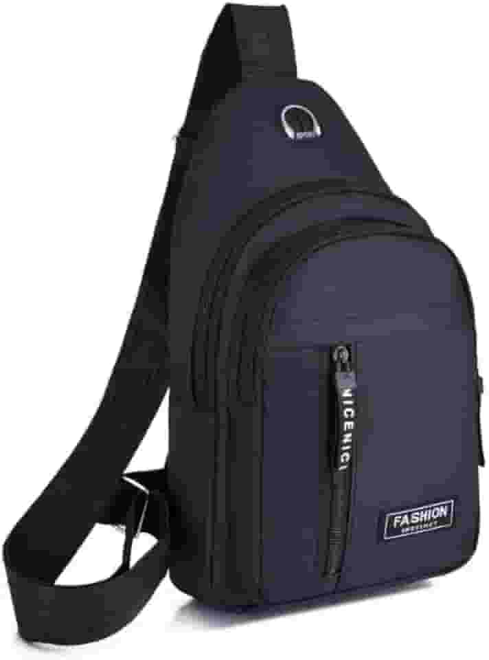 Bolsa Tiracolo Masculina Pochete Transversal Bag Ombro sholder bag (Preto)