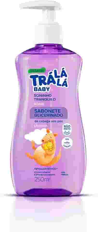 Trá Lá Lá Sabonete Líquido Suave Personagem Baby Branco E Roxo 250 Ml