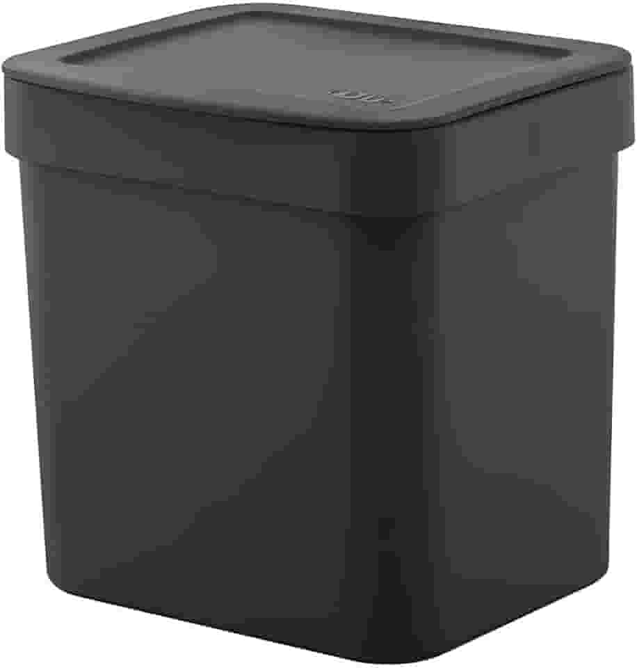 Ou Lixeira de Bancada 4,7L Preto Linha Trium