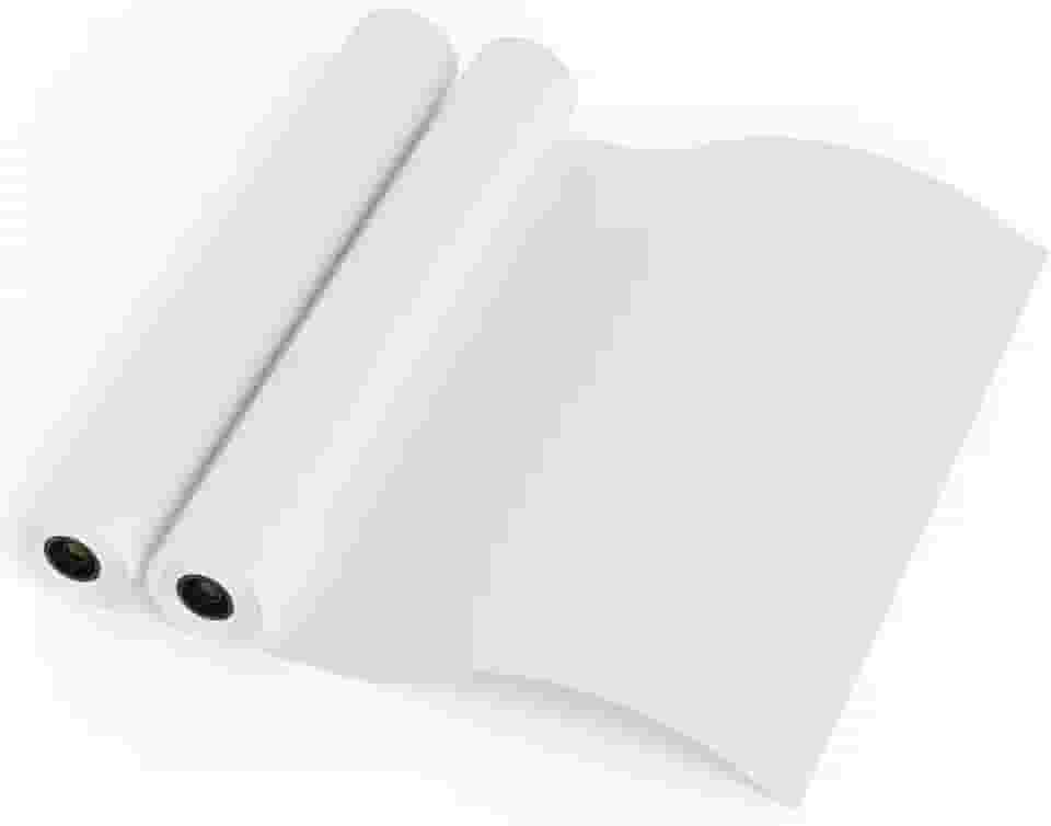 FungLam Papel de formato amplo, papel plotter de 61 cm x 45 m, 2 rolos de encadernação CAD com núcleo de 5 cm, rolos de papel de 9 kg, ideia para desenhos CAD, planos de engenharia, mapas GIS e