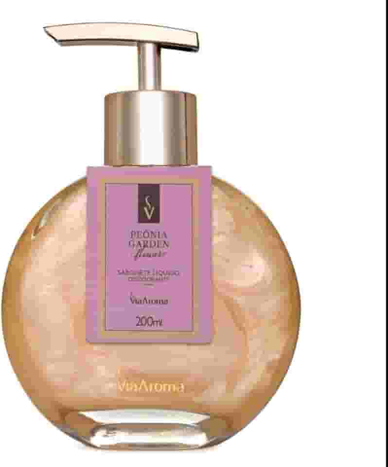 Sabonete Líquido Desodorante Peônia Garden Via Aroma - 200ml