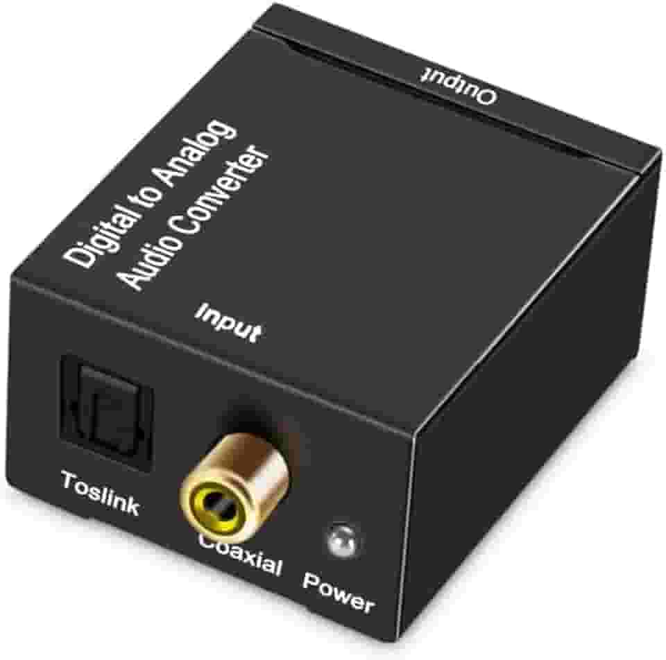 Conversor de Áudio Desconhecido Ótico e Coaxial Digital para RCA Analógico - my209-24-001-12 - 2 Canais - 24-bit S/PDIF