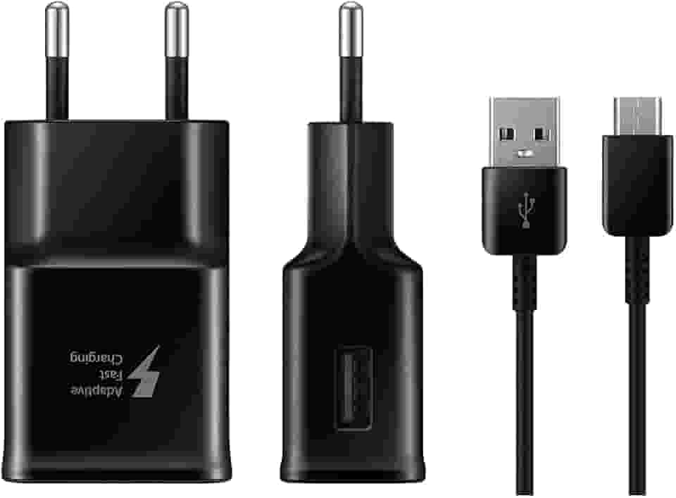 Carregador Samsung EP-TA20BBBCGBR Fast Charge Tipo C c/ Cabo Preto