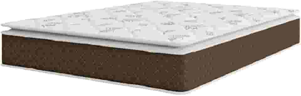 Colchão Casal Molas Ensacadas Pillow Top Martino 138x188x25cm Marrom/branco Umaflex - Suporta até 120kg por Pessoa
