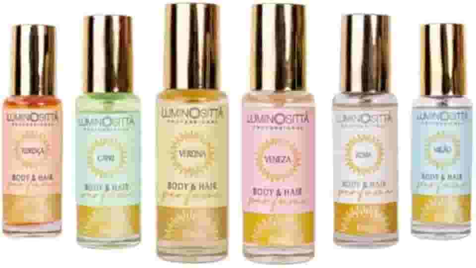 Kit Perfume para Cabelo e Corpo 6 unidades 15 ml - Luminosittà