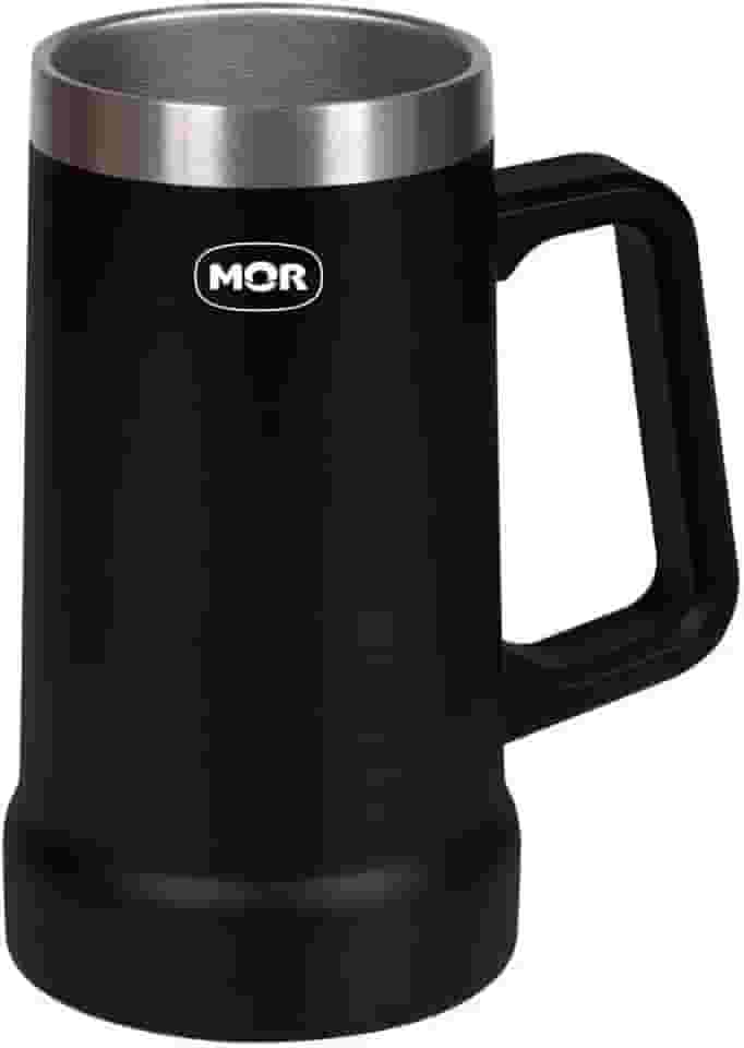 Mor - Caneca Térmica de Cerveja 500ml Preta
