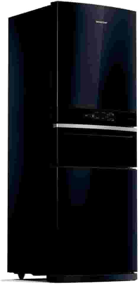 Geladeira Brastemp Inverse 3 Frost Free 419 litros cor Preta com Freeze Control Pro BRY59CE 110V