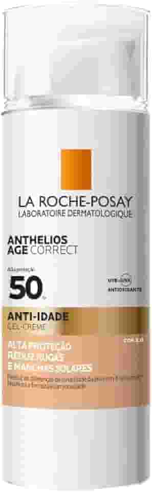 La Roche Posay, Anthelios Age Correct, Protetor Solar facial, Fps 50, Cor 2.0