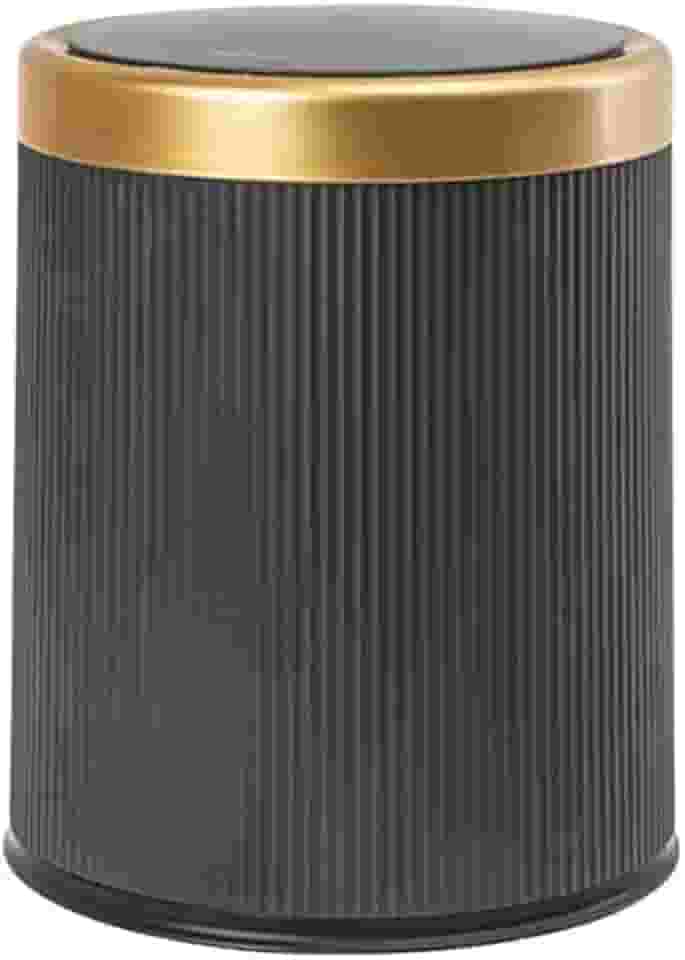 Lixeira com Tampa Inteligente Sensor Automático Aproximação, 10 Litros, Abertura sem Toque, 27,5 x 23,5 cm (Preto)