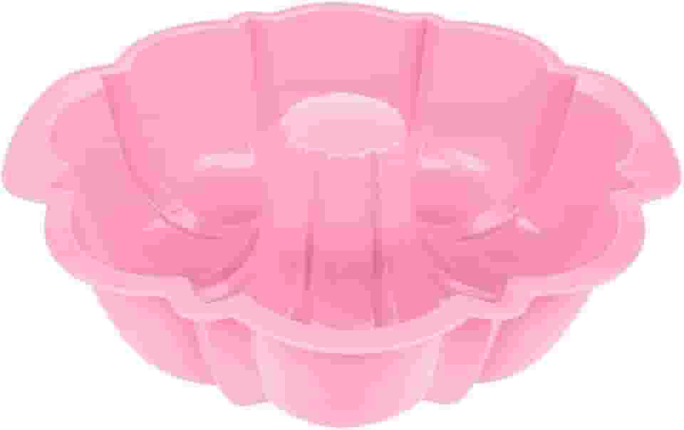 Forma Pudim Pudinzeira 1,8LT Vai ao Microondas Resistente (Rosa)