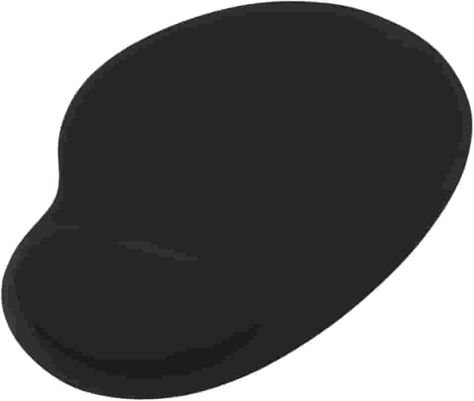 Mouse Pad Ergonômico com Apoio de Punho em Gel, Reduz a Tensão na Mão, Antiderrapante, Minimalista, Escritório, Gamer, Trabalho, Linha Super Premium - Cores sortidas Preto e azul