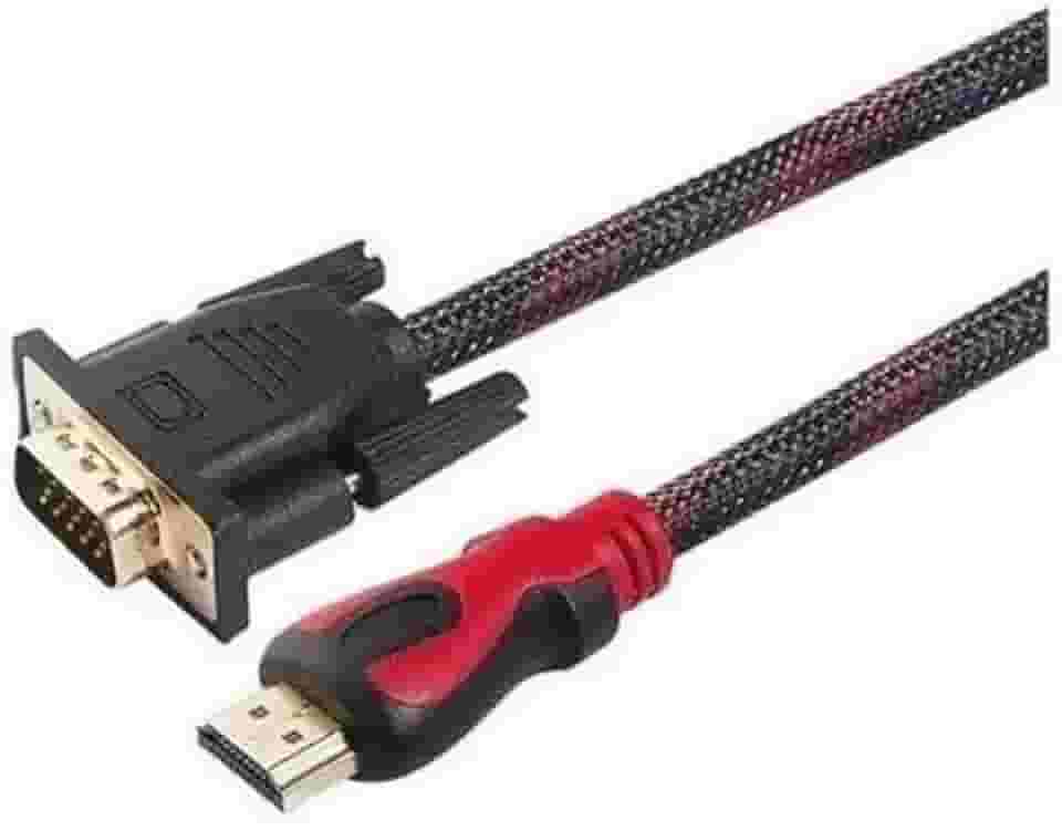 CABO de Nylon conversor HDMI para VGA 1080p macho para VGA macho