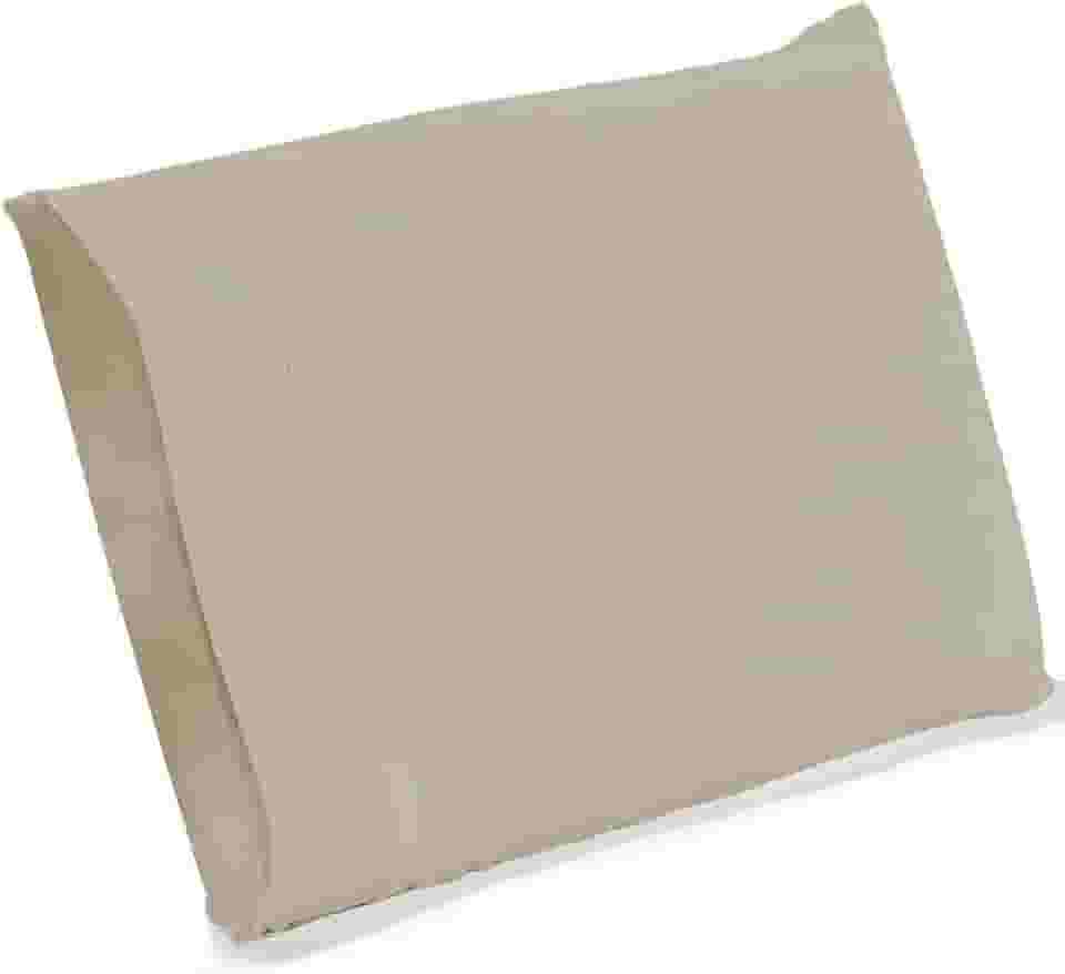 Kit 02 Fronhas Classic Tecido Percal 400 Fios 70x50 cm Antiácaro, Anti-pilling com Toque Macio - Bege