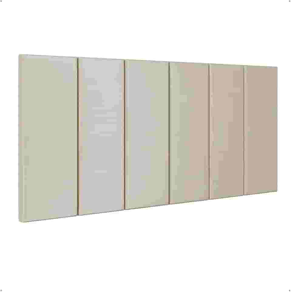 Cabeceira Painel Suspensa Julia Estofada Suede Para Cama de Casal 1,40 (Areia) - Lojas RPM