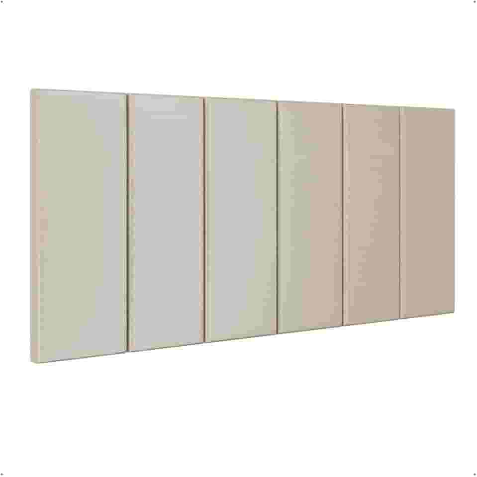 Cabeceira Painel Suspensa Julia Estofada Suede Para Cama de Casal 1,40 (Areia) - Lojas RPM
