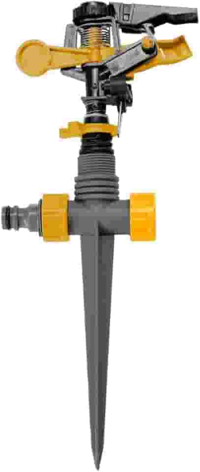 WAP Irrigador Aspersor de Impulso 1/2" GAISE01 com Sistema de Regulagem de Irrigação Setorial Espiga com Estaca para Irrigação