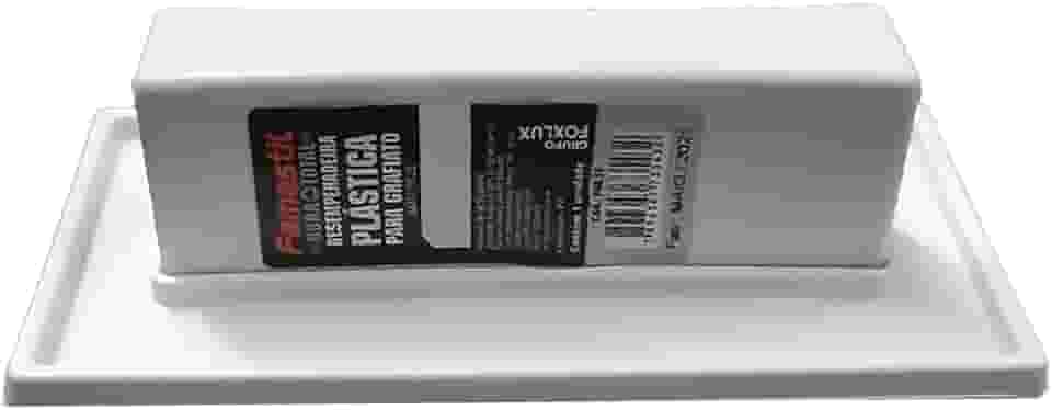 Famastil Desempenadeira Plástica para Texturização Famastil – Grafiato – 16x8cm – Base Lisa – Cabo anatômico