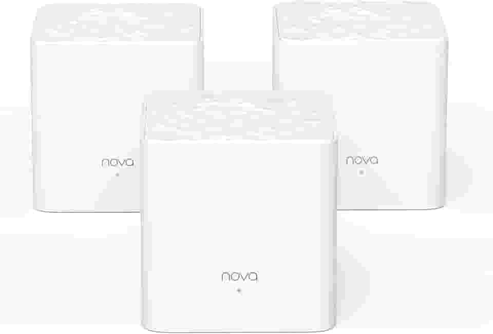 Tenda Sistema Nova Mesh WiFi – Cobre 3500 m² – Rede de malha de banda dupla AC1200 para Internet doméstica – Controle parental – Pacote com 3