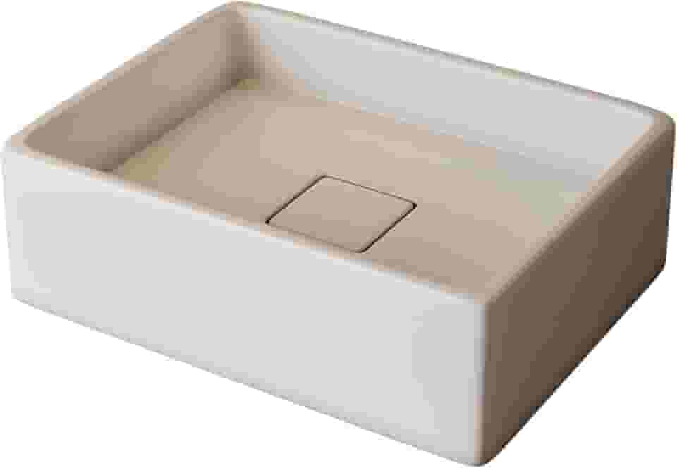 Cuba Pia para Banheiro Retangular Raffinata Branco Brilho