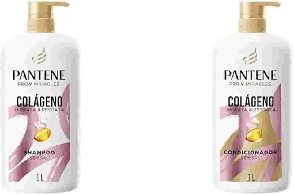 Kit Pantene PRO-V Miracles Shampoo Colágeno 1L + Pantene PRO-V Miracles Condicionador Colágeno 1L