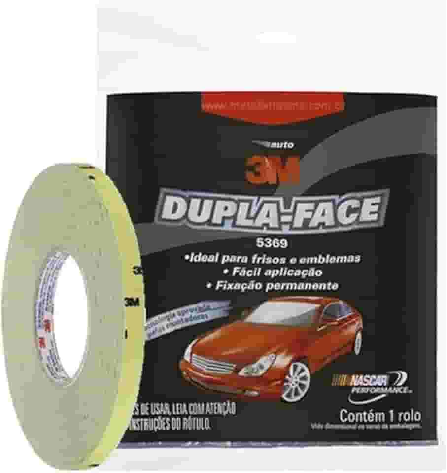 Fita Dupla Face 3M Automotiva de Espuma 5369 6MM X 20M
