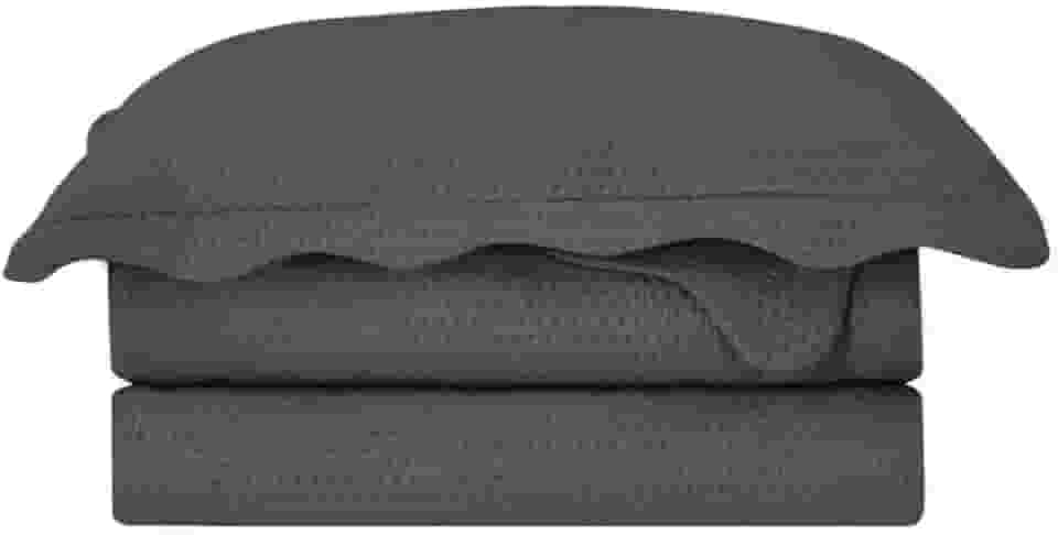 Camesa Colcha Kit Cobre Leito Bullet Casal 220x240cm - Chumbo