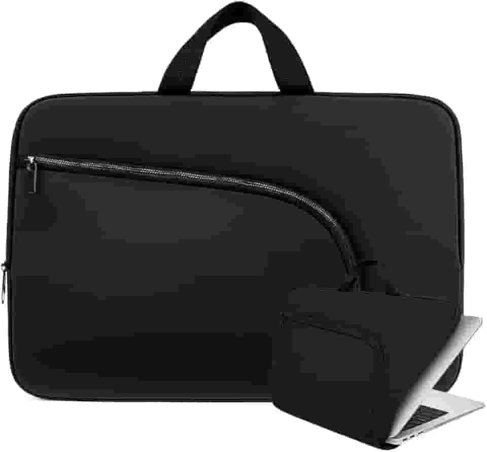 Capa Notebook 15.6 Polegadas Impermeável com Alça e Bolso Leve Reforçada Ideal para Viagem Trabalho e Faculdade Neoprene Premium