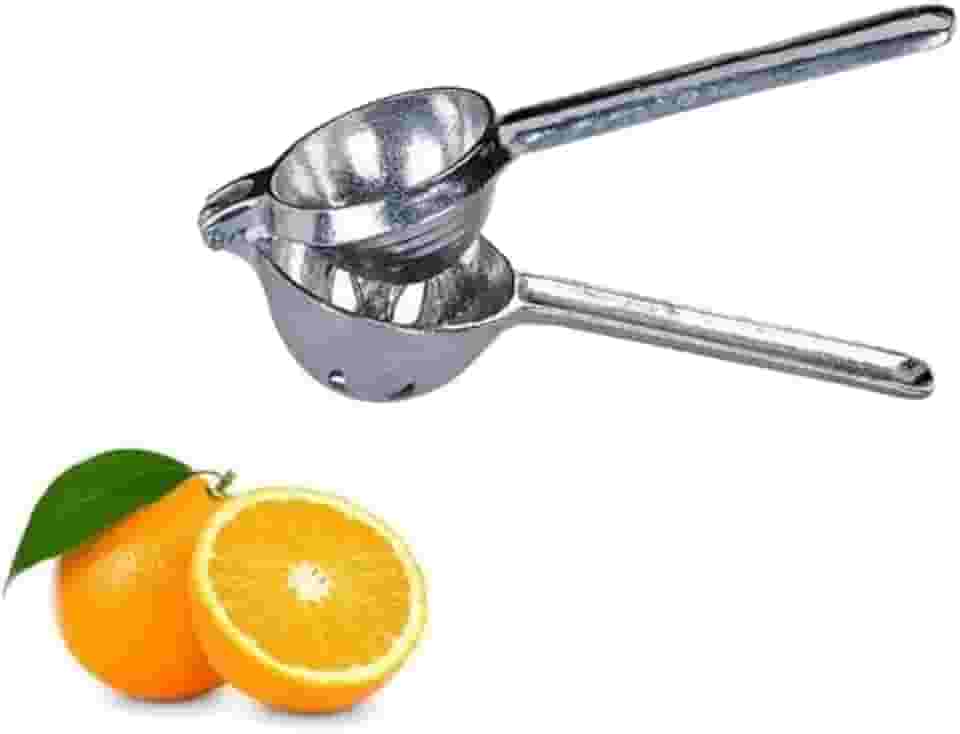 Espremedor De Laranja Frutas Manual Grande Em Aluminio