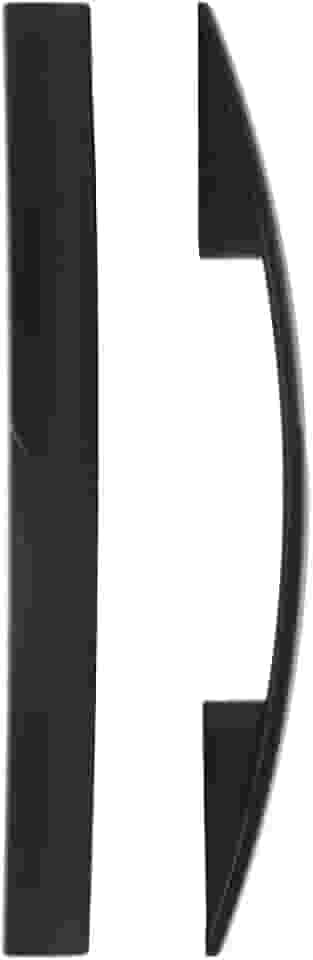 Kit 8 Puxadores de Gaveta para Banheiro, Armário, Cozinha, Quebec (Preto Fosco)