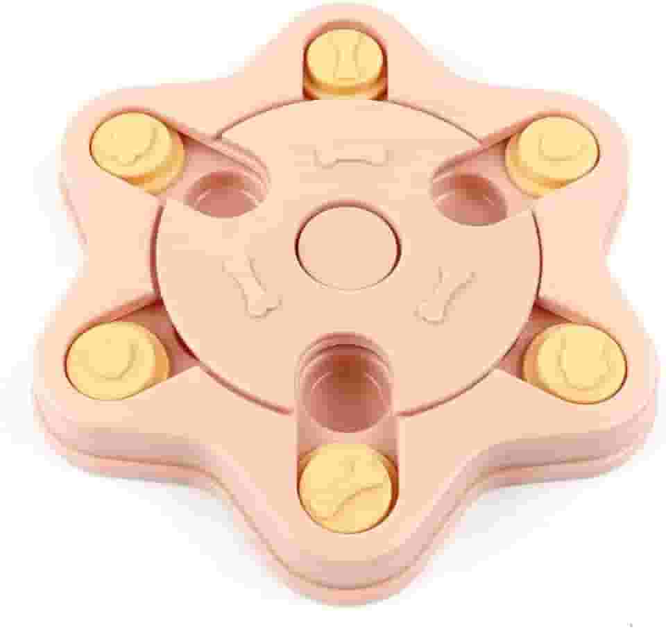 BRINQUEDO PARA PET QUEBRA-CABEÇA INTERATIVO ENIGMA HEXAGONAL ROSA - OIKOS ANIMAL