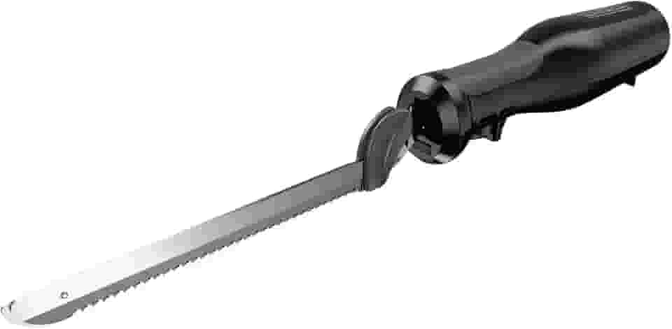 BLACK+DECKER Faca elétrica Comfort Grip™ com estojo de armazenamento, preta