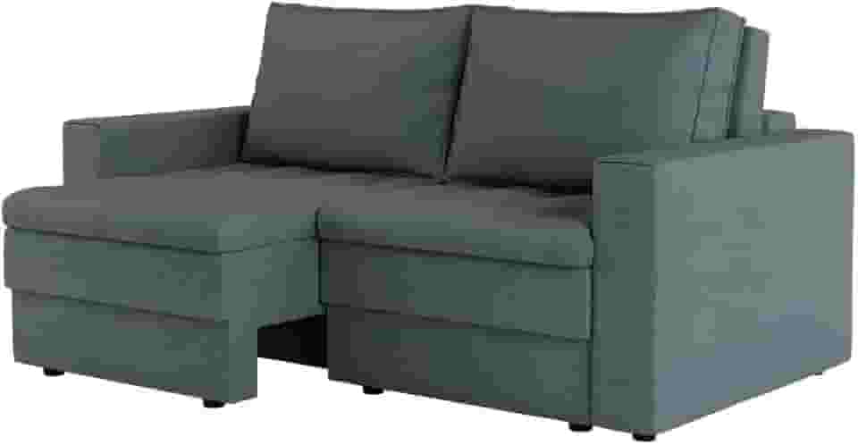 Sofá 3 Lugares Retrátil Berna Linho Cinza 180 cm