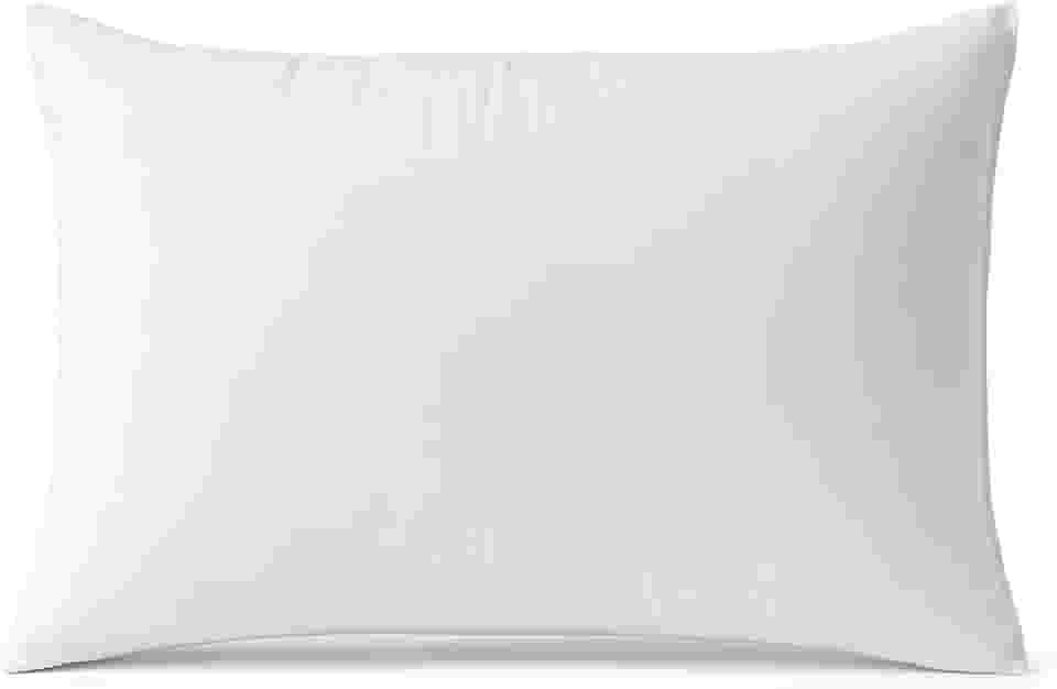 Travesseiro Premium Branco 68×43 cm para Dormir – Conforto Macio, Altura Ajustável (Enchimento em Flocos de Espuma)