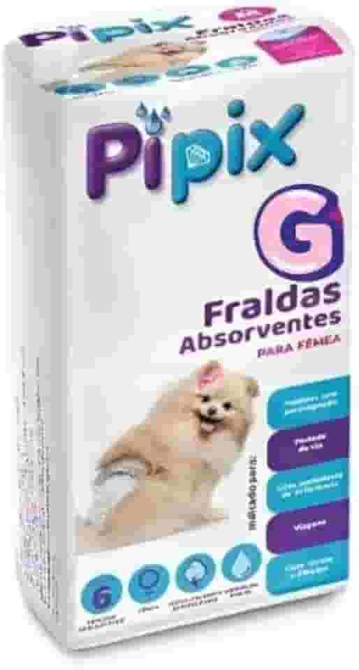 Fralda Pet Tamanho G Para Cães fêmeas de 13 á 20 kg – Ideal Para Incontinência, Cio, Pós-Cirurgia ou Viagens – Confortável e Fácil de Usar