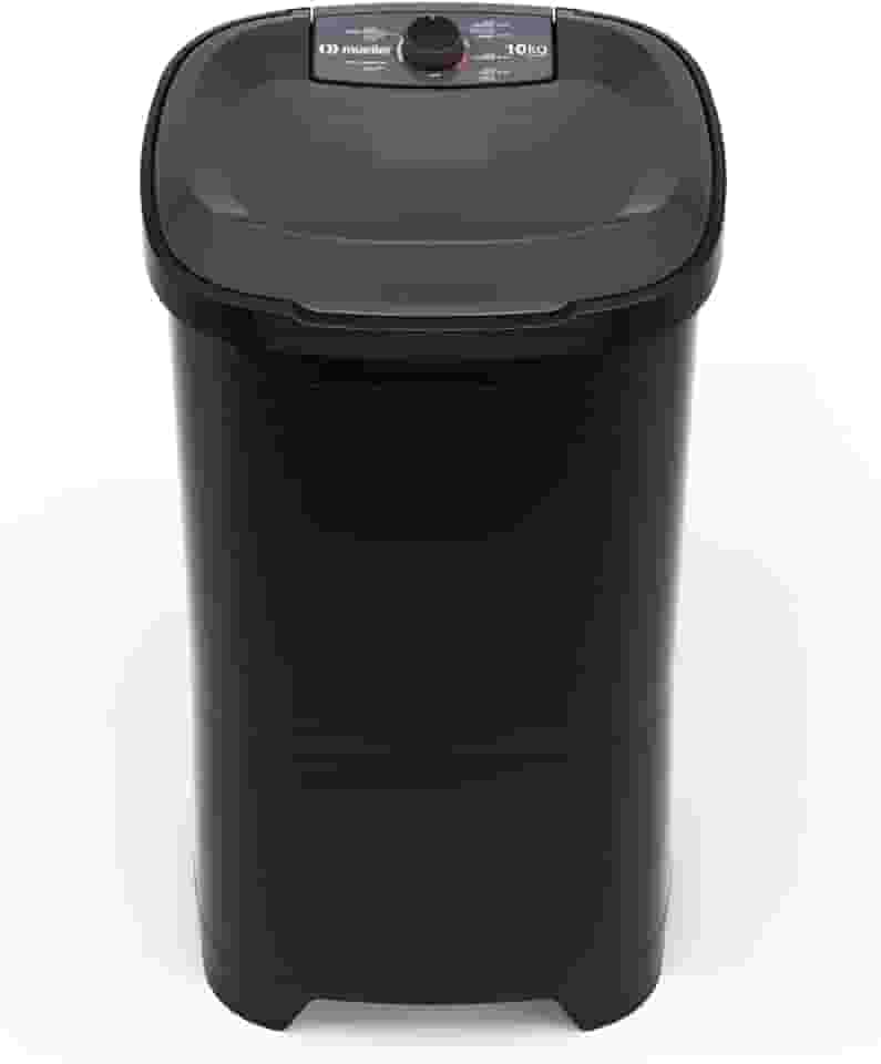 Mueller Máquina de Lavar Roupa Semiautomática Tanquinho 10 kg Preto 220V MLT10