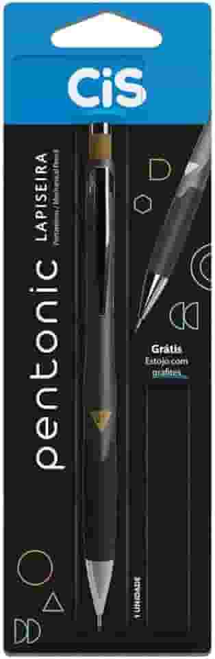 Lapiseira Profissional Pentonic 0.9 - Preta - Blister com 1 unidade + 1 tubo de grafite